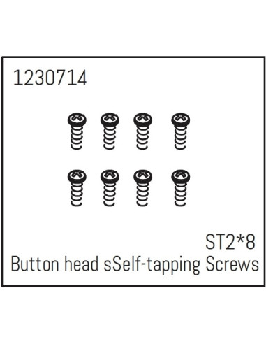 Button head Self-tapping screws ST2*8