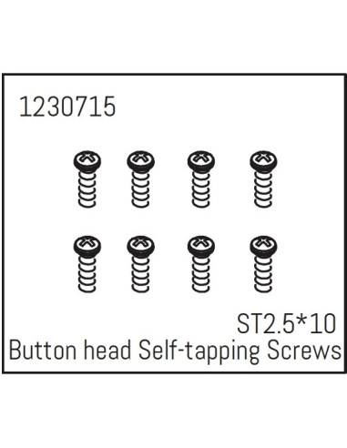 Button head Self-tapping screws ST2.5*10