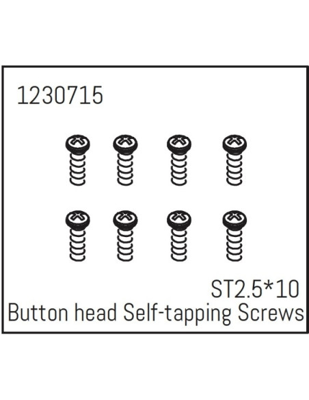 Button head Self-tapping screws ST2.5*10