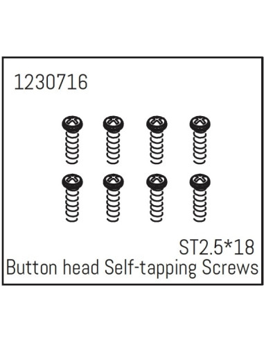 Button head Self-tapping screws ST2.5*18