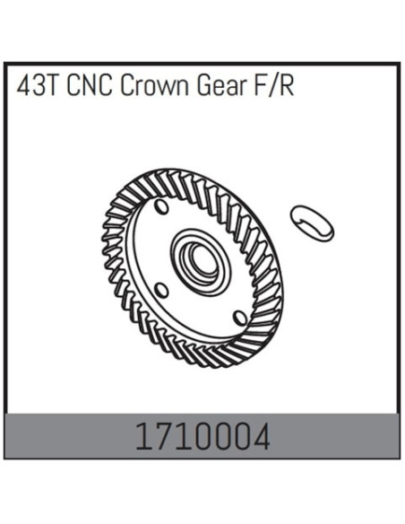43T CNC Crown Gear F/R