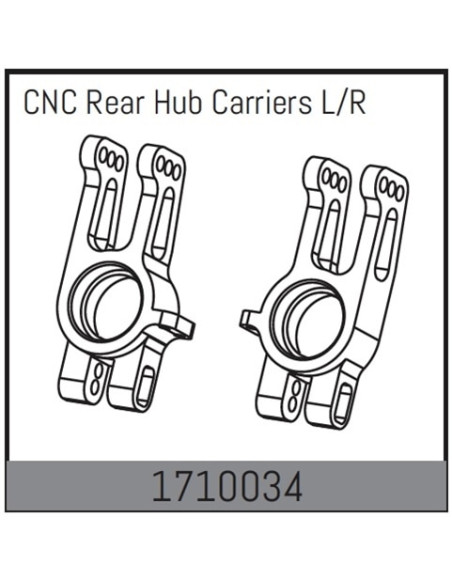 CNC Rear Hub Carriers L/R
