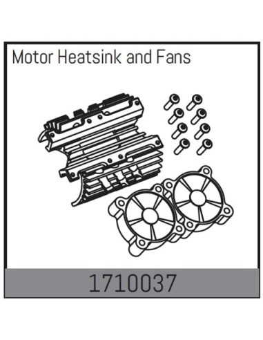 Motor Heatsink and Fans