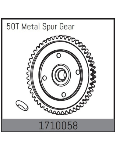 50T Metal Spur Gear