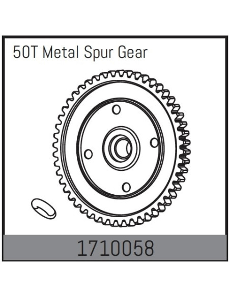 50T Metal Spur Gear