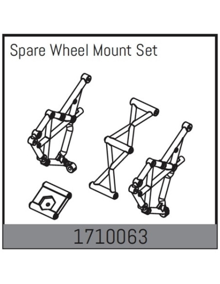 Spare Wheel Mount Set