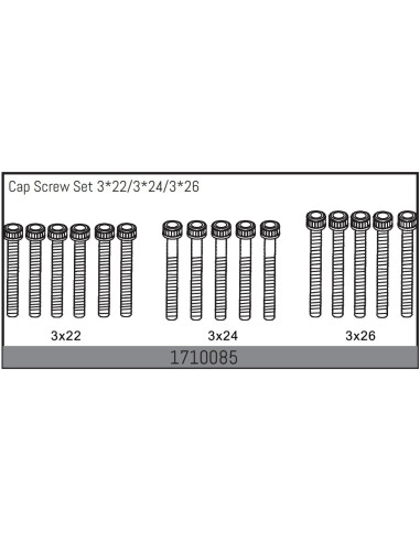 Cap Screw Set 3x22/3x24/3*26