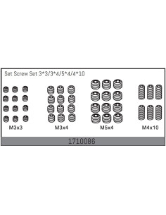 Set Screw Set 3x3/3x4/5x4/4x10