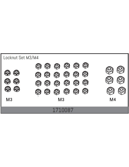 Locknut Set M3/M4