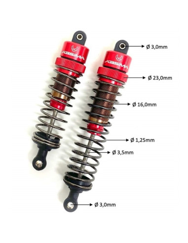 1:8 Alu. Standard Dampers 100mm