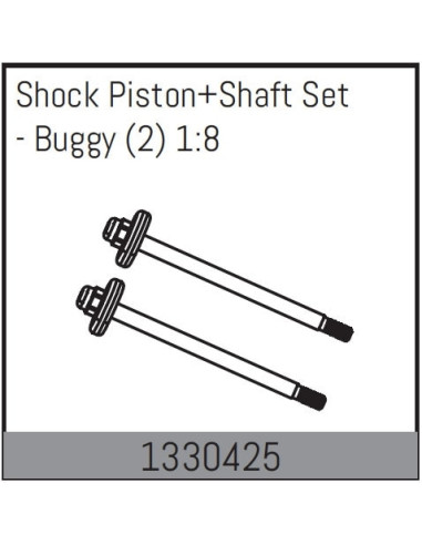 Shock Piston+Shaft Set - Buggy
