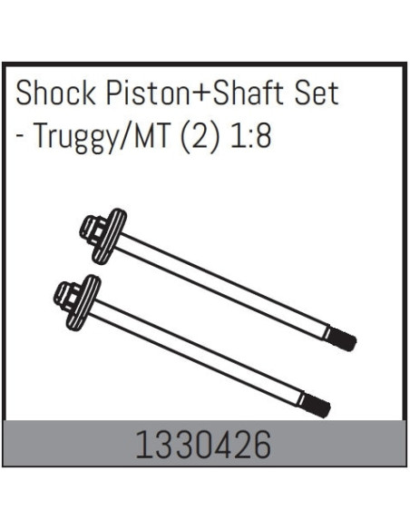 Shock Piston+Shaft Set - Truggy/MT