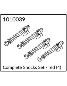 Complete Shocks Set - red 4 un