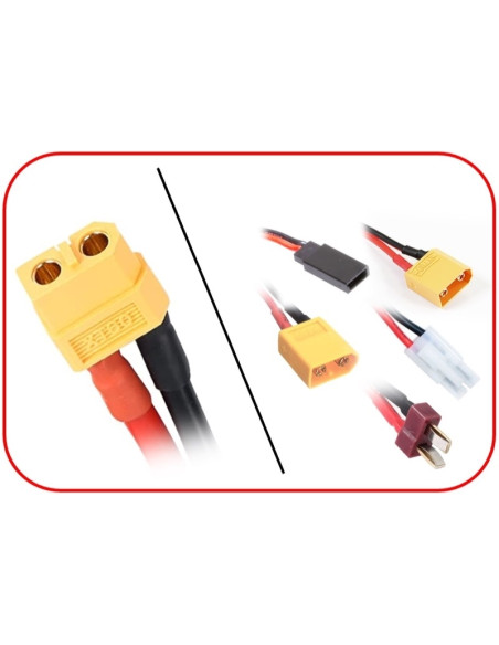 Multi Charging Cable XT60 fits for XT90, XT60, T-plug, Tam