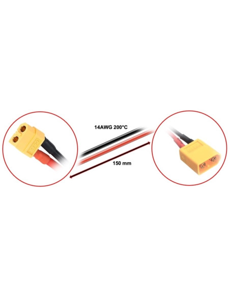 Charging Cable XT60 fits for XT60 15cm