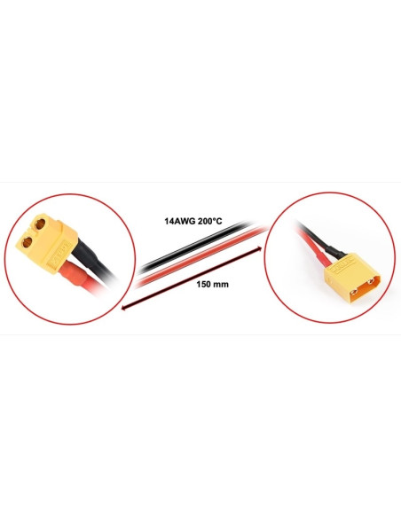 Charging Cable XT60 fits for XT90 15cm
