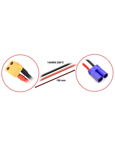 Charging Cable XT60 fits for EC5 15cm