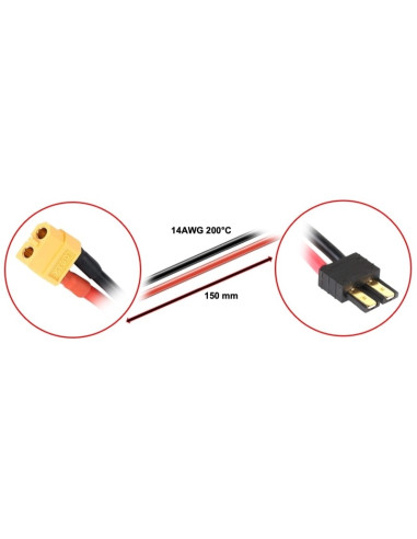 Charging Cable XT60 fits for Traxxas 15cm