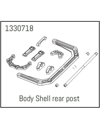 Rear Body Shell Mounting Set - BronX