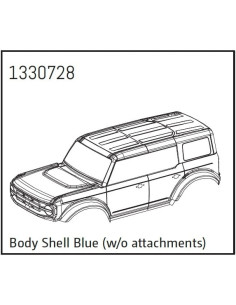 Body Shell blue w/o...