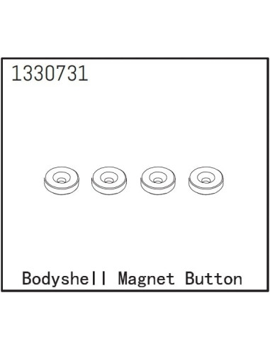 Bodyshell Magnet Button 4 - BronX