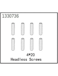 Headless Screws M4X20 8 -...