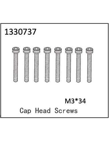 Button Head Screws M3X34 8 - BronX