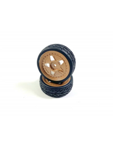 Aluminum wheel set - copper-coloured