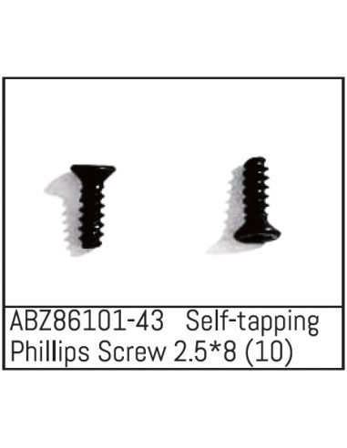 Self-tapping Phillips Screw 2.5x8 - Mini AMT 10