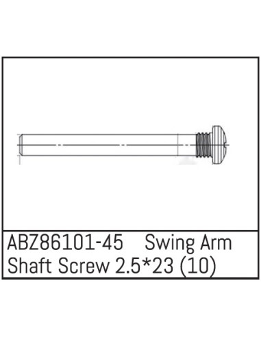 Swing Arm Shaft Screw 2.5x23 - Mini AMT 10