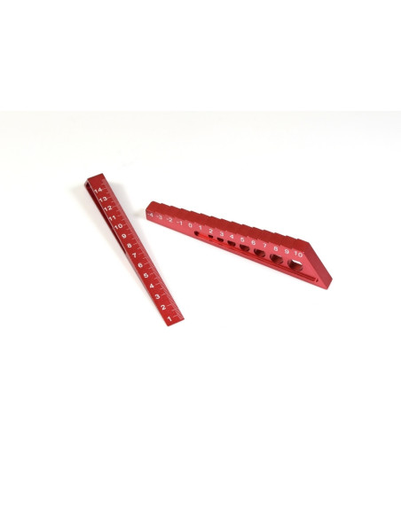 Chassis Droop Gauge for 1 10 & 1:8 OnRoad, red