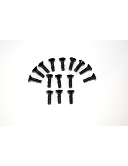 Flat phillips head screw M3x10 15 ATC 2.4 RTR/BL
