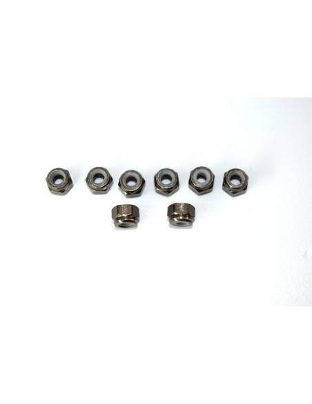Aluminum nylon nut M3 8 ATC 2.4 RTR/BL