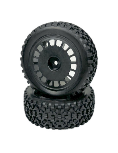1:10 Buggy Wheel Set "Mini Block" front black 2