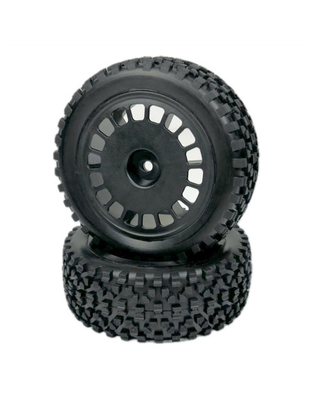 1:10 Buggy Wheel Set "Mini Block" front black 2