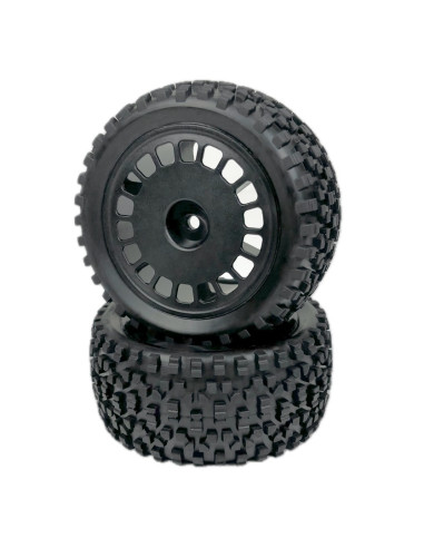 1:10 Buggy Wheel Set "Mini Block" rear black 2