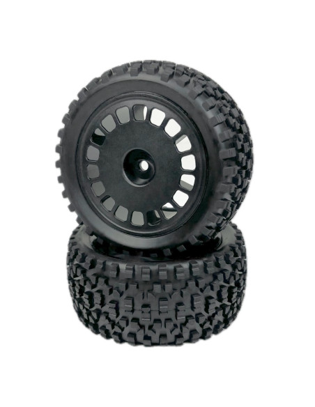 1:10 Buggy Wheel Set "Mini Block" rear black 2