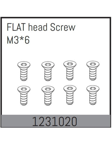 Flat Head Screws M3X6 8