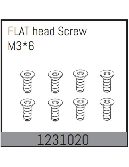 Flat Head Screws M3X6 8