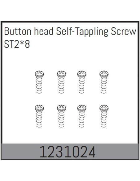 Button Head Screws M2X8 8