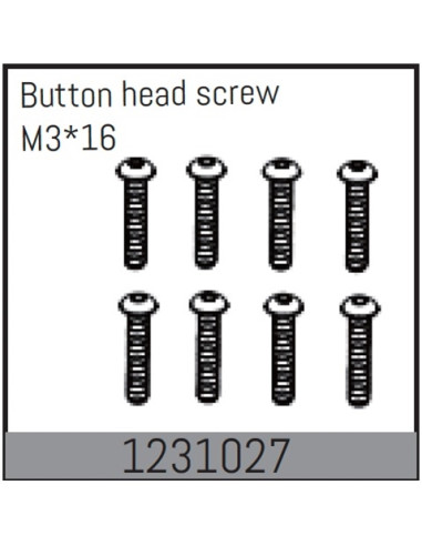 Button Head Screws M3X16 8