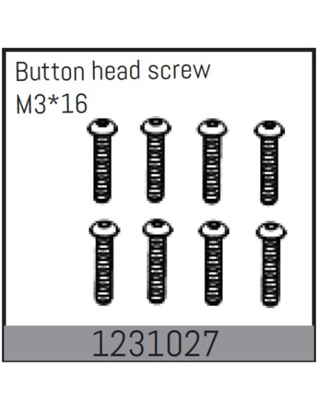 Button Head Screws M3X16 8