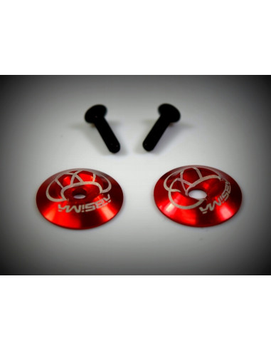 Rear wing Alu. Washer, red 2