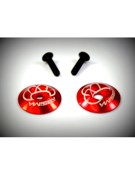 Rear wing Alu. Washer, red 2