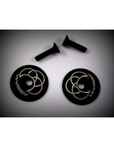 Rear wing Alu. Washer, black 2