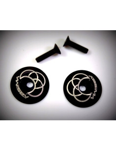 Rear wing Alu. Washer, black 2 2