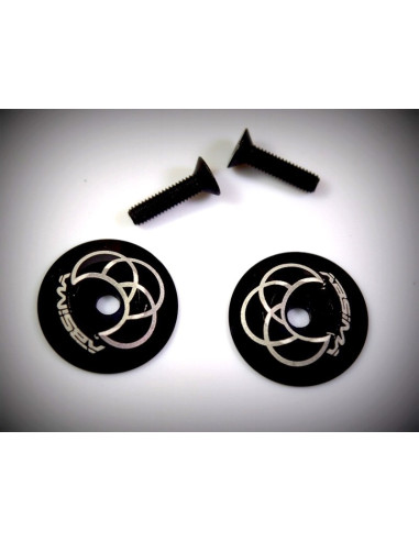 Rear wing Alu. Washer, black 2