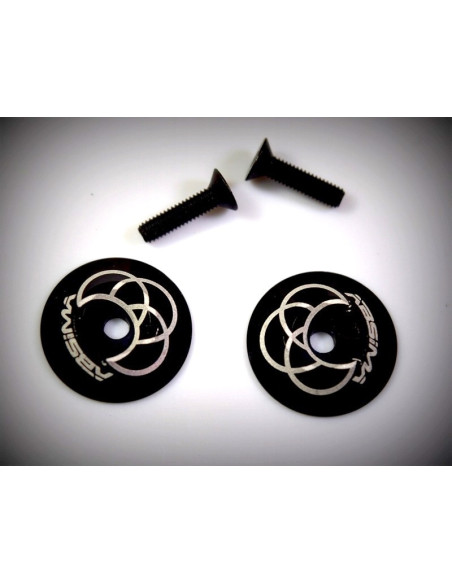 Rear wing Alu. Washer, black 2