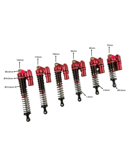 Alu Piggyback Dampers 85mm (2)