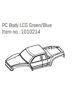 PC Body LCG Green/Blue - GOAT
